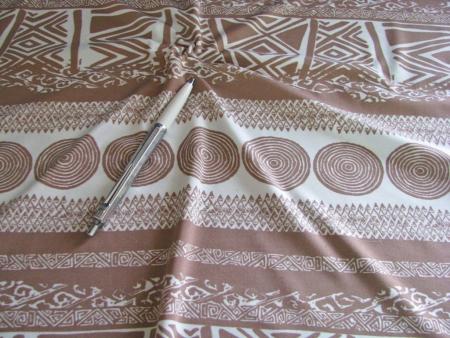 1m bi-elastischer Lomellina-Jersey/Microfaser "Nougat-Natur" - 1,40m