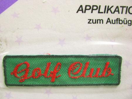 Bügelbild -Golf Club- grün