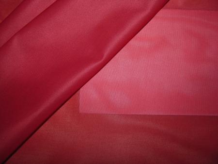 1m zarte Futter-Charmeuse in kirsch-rot Fb0504 - 1,40m