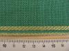 1m Leinen-Stickband in trachten-grün mit Gold-Kante - 7,5cm