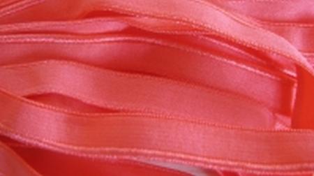 6m Paspelgummi in leicht rosigem hummer-rot Fb0104 -  9mm