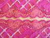 1m elastische Spitze "Pink Dreams of Wonder" -  8cm