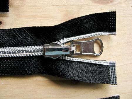Jacken-Reißverschluss teilbar in schwarz -  64cm