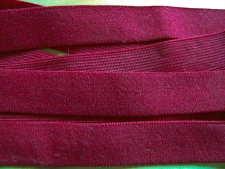 6m zarter Velour-Gummi in chianti-rot Fb0106 - 17mm