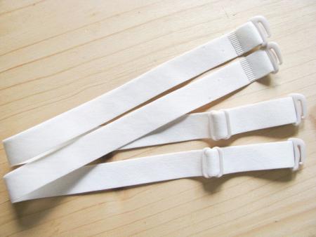 1 Paar fertige Träger in off-white Fb1000/helles ecru