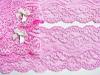 1m elastische Spitze hellem, pinkigem bonbon-rosa Fb0067 - 7cm