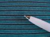 1m Bi-elastischer Fein-Jersey "Indigo Strips" -  1,60m