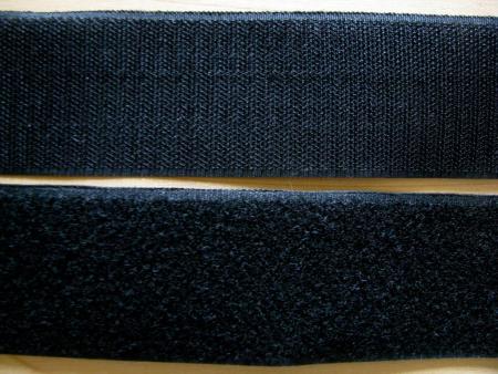 2m - Klettband in schwarz 50mm