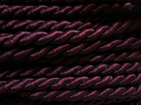 1m Atlas-Kordel in dunklem bordeaux F0111- 8mm
