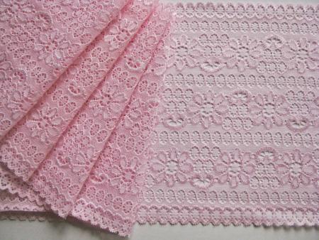 1m elastische Spitze in baby-rosa Fb1056 - 17cm
