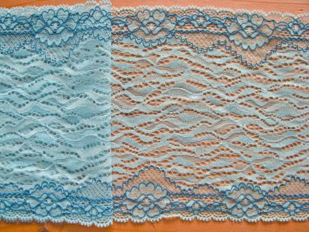 1m elastische Spitze "Waves of ocean" - 16,5cm