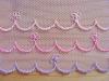 1m Dessous-Spitze "Pastell Zyklame" bestickt - 15,5cm