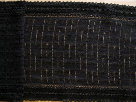 1m elastische Spitze in schwarz Fb4000 - 15,5cm