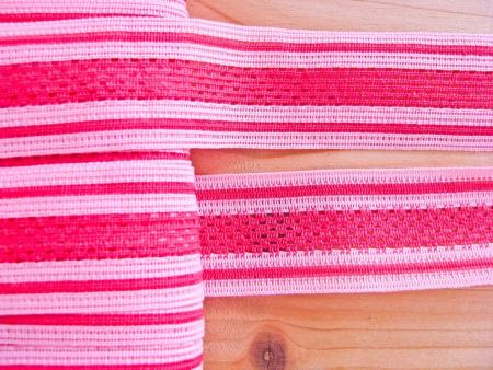 5m "Netz"-Borte in pink und rosa Fb1421 - 30mm