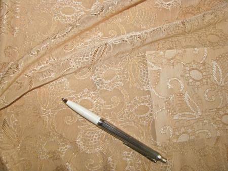 1m bi-elastische All-Over-Spitze in hellem make-up/hell-beige Fb1168 - 1,10m