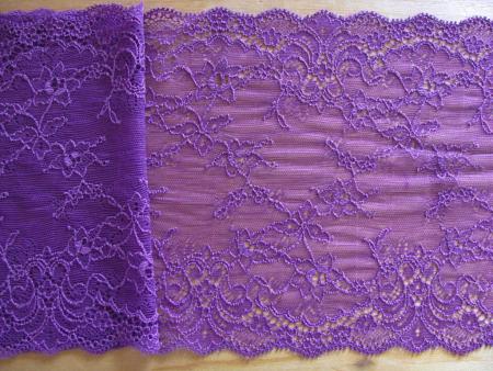1m elastische Spitze in veilchen-lila/violett Fb0046