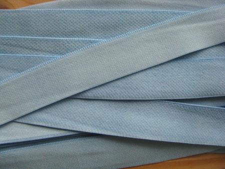 6m weicher Velour-Gummi in hell-blau Fb1469 - 20mm