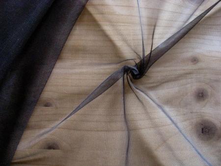 1m leichter Futter-Netz-Stoff in schwarz Fb4000 "sheer cup lining" - 1,40m