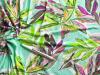 1m bi-elastische Microfaser "Colorful Leaves" - 1,40m