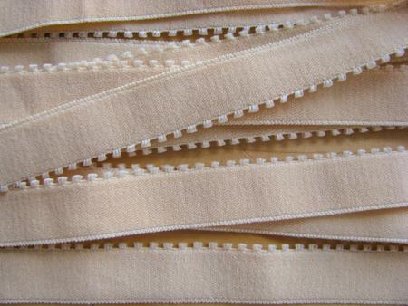 6m Unterbrustgummi in nude/h.beige Fb0097 - 16mm inkl. Zackenkante