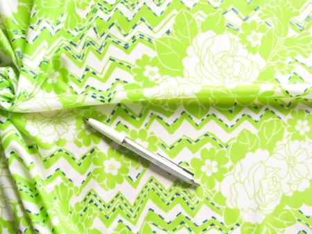 1m bi-elastische Microfaser "Apple-Green" - 1,50m