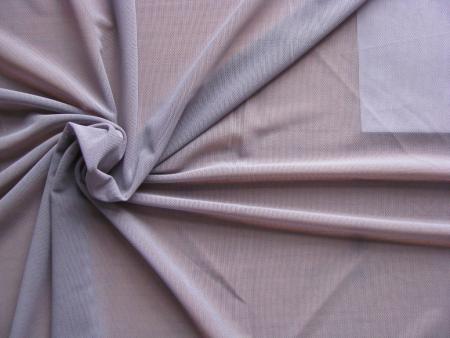 1m bi-elastischer Wäschetüll in rauchigem/graustichigem metall-lila Fb0012 - 1,45m