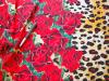 1m bi-elastische Microfaser/Lycra "Roses of Animal" - 1,50m