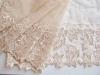 1m elastische, bestickte Spitze in nude/hell-beige Fb0097 -24cm /Stickbreite 11,5cm