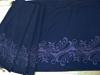 1m bi-elastische Microfaser mit "Ausbrenner" in rojal-blau Fb0016 -  30cm