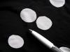 1m bi-elastische Microfaser "White Points" -1,40m