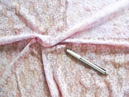 1m bi-elastische All-Over-Spitze "Pastell-Rainbow" - 1,35m