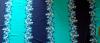 1m bi-elastische Microfaser/Lycra "Blue Power-Flower" - 1.50m