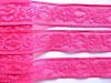 2m elastische Spitze in kräftigem Pink Fb1423 -  3cm