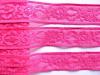 2m elastische Spitze in kräftigem Pink Fb1423 -  3cm