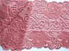 1m elastische Spitze in garnet/Richtung rosè Fb0628 - 16,5cm