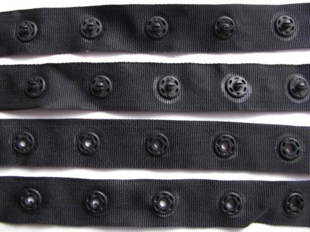 1Set/1m Body-Verschluss-Band in schwarz Fb4000