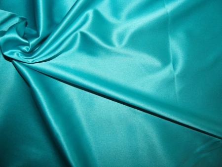 1m quer-elastischer Glanz-Microfaser in hellem türkis/pool Fb0409 - 98cm 