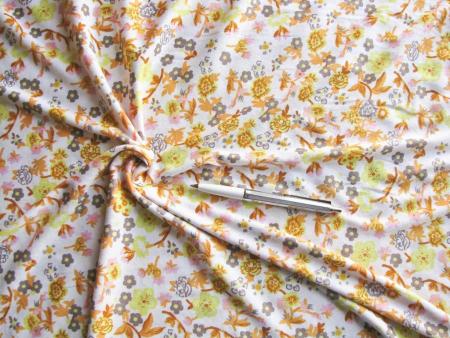 1m bi-elastischer Jersey "Flower-Power" - 1,55m