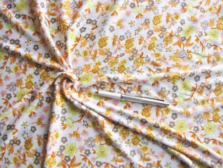 1m Bi-elastischer Jersey "Flower-Power"