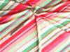 1m bi-elastischer Viskose-Jersey - bunte Diagonalstreifen - 1,70m