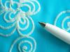 1m bi-elastische Microfaser "Glittering Flowers of Ornament" - 1,50m