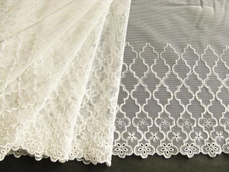 1m Edel-Dessous-Spitze in ecru Fb1451 -  21cm / Stickbreite 12cm