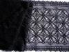 1m elastische Spitze in schwarz Fb4000 -  17cm