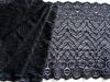 1m elastische Spitze in schwarz Fb4000 - 19cm
