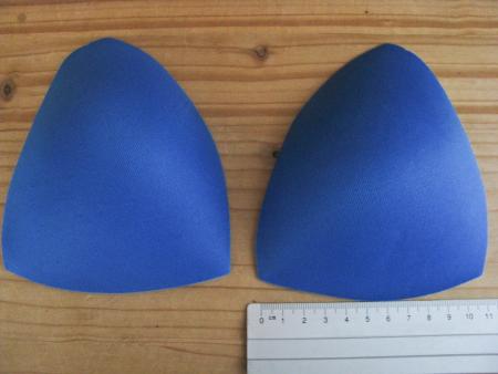 1 Paar dünnere BH-Einlagen/Körbchen in gobelin-blau Fb1315  - 38er