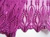 1m edle Dessous-Spitze bestickt in magenta Fb1059 -19cm /  Stickbreite 12cm 