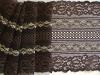 1m elastische Spitze in sacherbraun Fb0428... -16cm