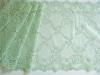 1m elastische XL-Spitze in zartem lindgrün Fb1095 -  21cm