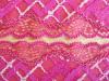 1Rolle/143m elastische Spitze "Pink Dreams of Wonder" -25% -  8cm