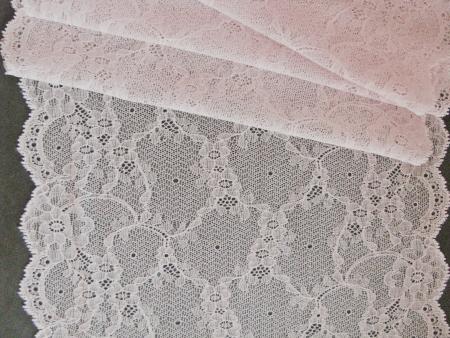 1m elastische XL-Spitze in pastell-rosa Fb0082 -23cm